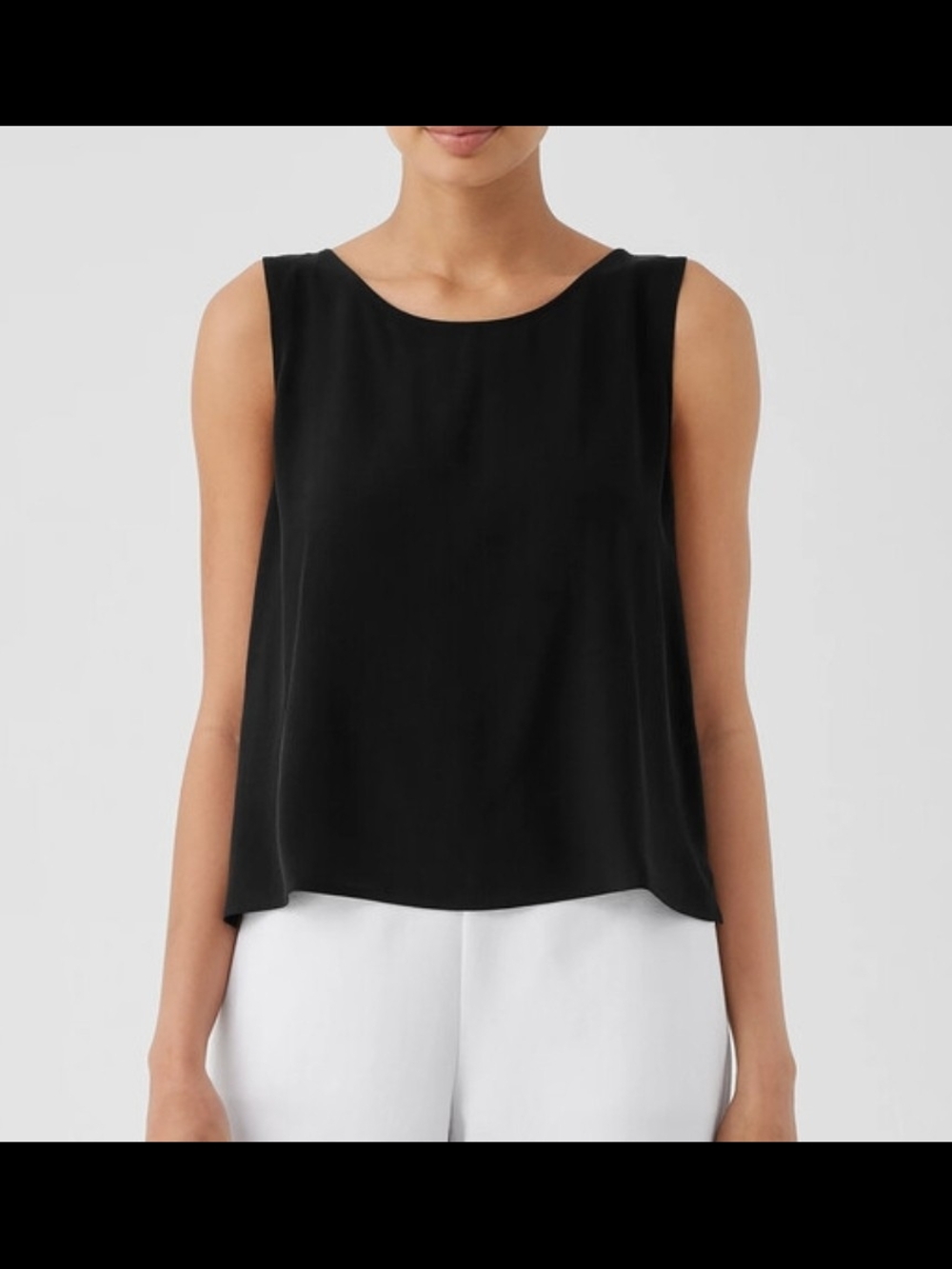 Eileen Fisher | Black Sleeveless Tank